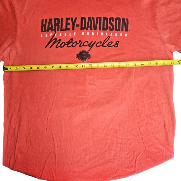 Harley Davidson Superbly Engineered Motorcycles Jamaica  Red Tee Shirt Size XXL - Picture 6 of 10